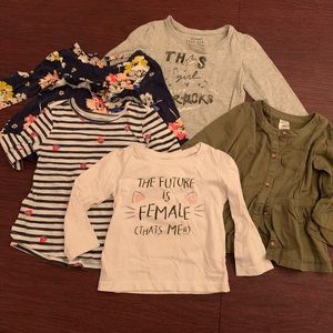 Toddler Girl Long Sleeve Tops
